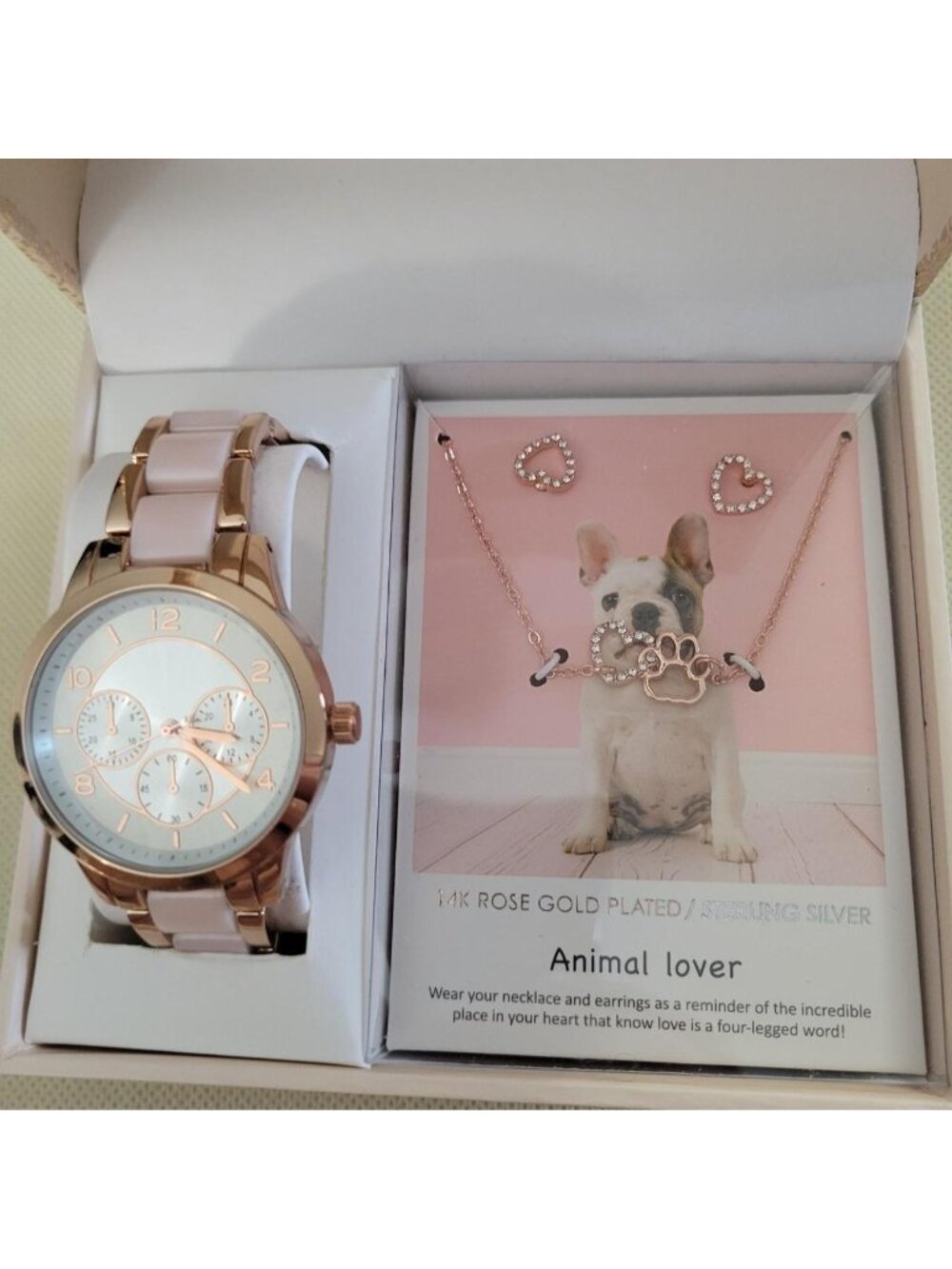 Alexis B. pink watch and necklace set #luxury #jewelry